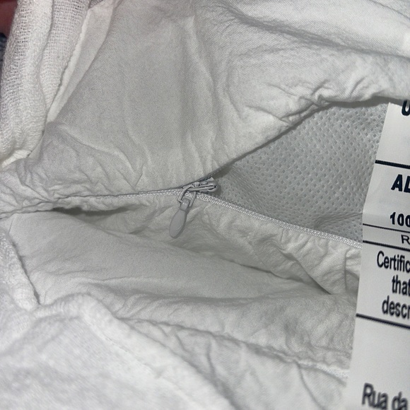 PiuBelle 2 Pck Cotton Euro Sham Filling Polyester White Gauze Ruffled Portugal - Picture 7 of 12